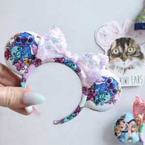 Stitch and Scrump inspired fridge magnet mouse ears image 1