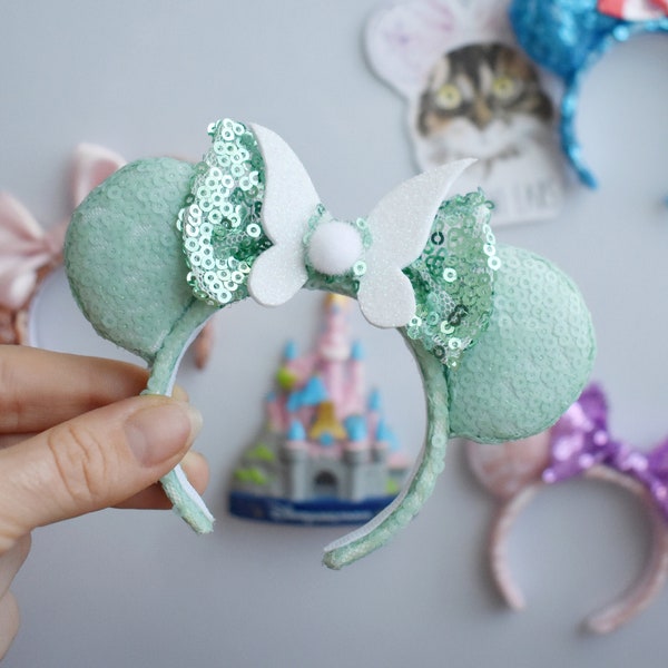 Tinkerbell inspired mouse ears fridge magnet