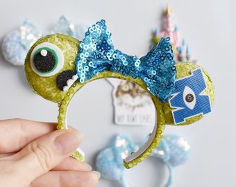 Mike Monsters Inc. inspired sequin mouse ears fridge magnet