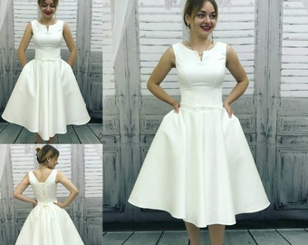 Retro Wedding Dress Etsy