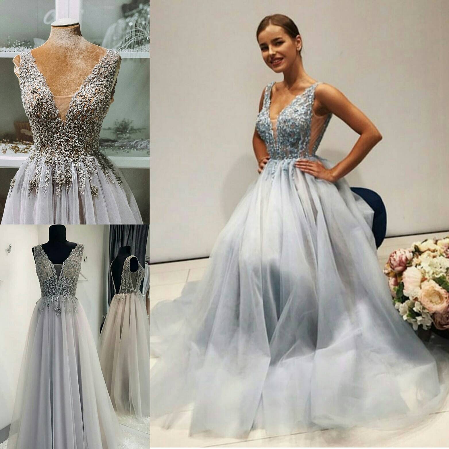 grey lace dresses for a wedding