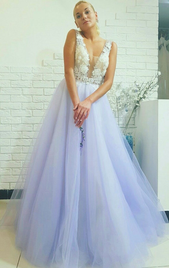 lavender beach wedding dresses