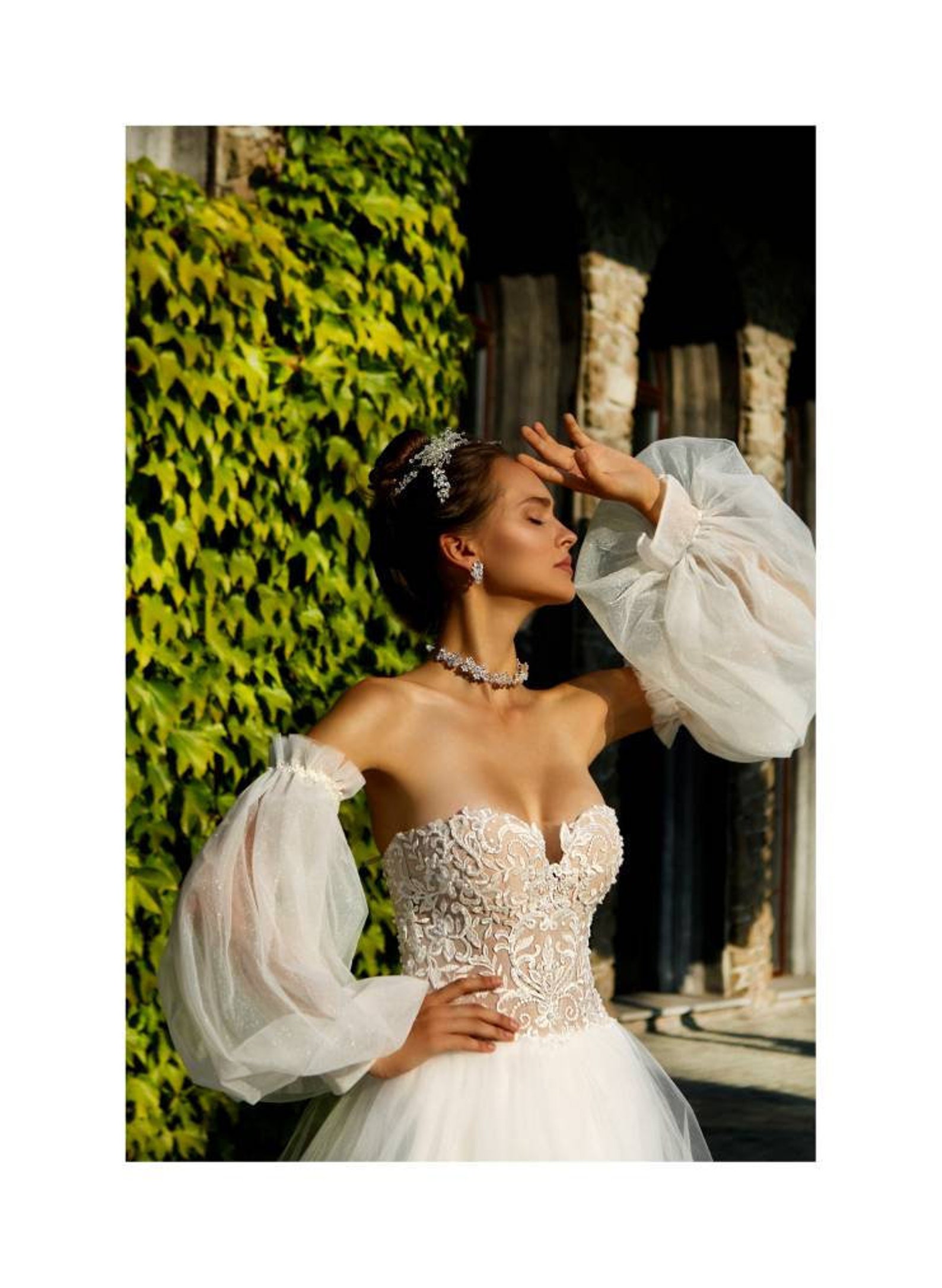 Detachable Wedding Sleeves Tulle Puff Bridal Etsy