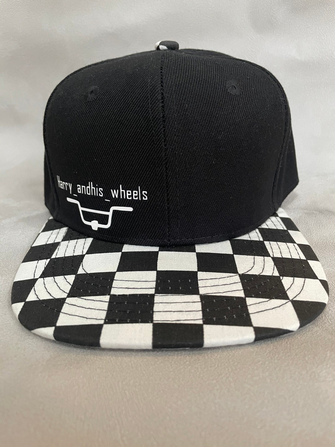 Childrens BMX Checkered Snapback Personalised Infant and Etsy