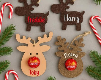 Personalised Christmas Tree Decoration| Reindeer Christmas Tree Decoration