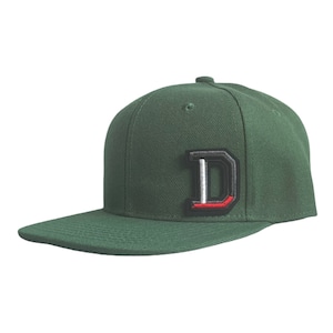 Kids Dark Green Personalised Snapback, Custom snapback, snapback with initial, Children&#39;s snapback, kids snapback, Toddler snapbacks