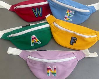 Riñonera personalizada para niños/Bolso bandolera personalizado para niños/Bolso banana/Regalo de cumpleaños para niños y niñas/Regalo divertido para niños