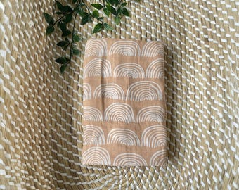 Manta envolvente de muselina arcoíris, fular de algodón y bambú para bebé