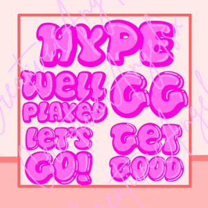 Twitch 基本エモート ~ ピンク