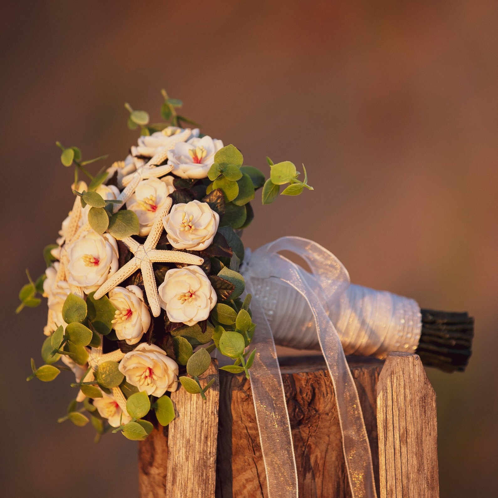 Shell Bouquet Rose and Starfish - Etsy UK