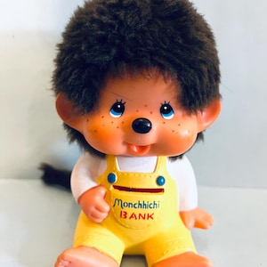 Poupée en peluche Monchhichi Bølle vintage des années 1970 avec tenue