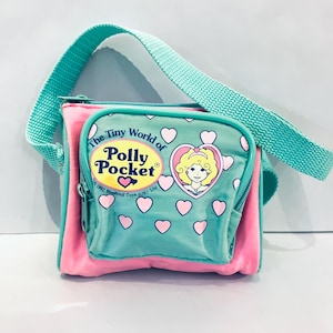 Bolsa de mão vintage Bluebird Polly Pocket Mini de 1989