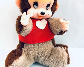 1980s Vintage Bølle Type Bear Irma |  Nyamy | Monchhichi | Sekiguchi  | Plush | Thumbsucking | Irma Monkey| KO