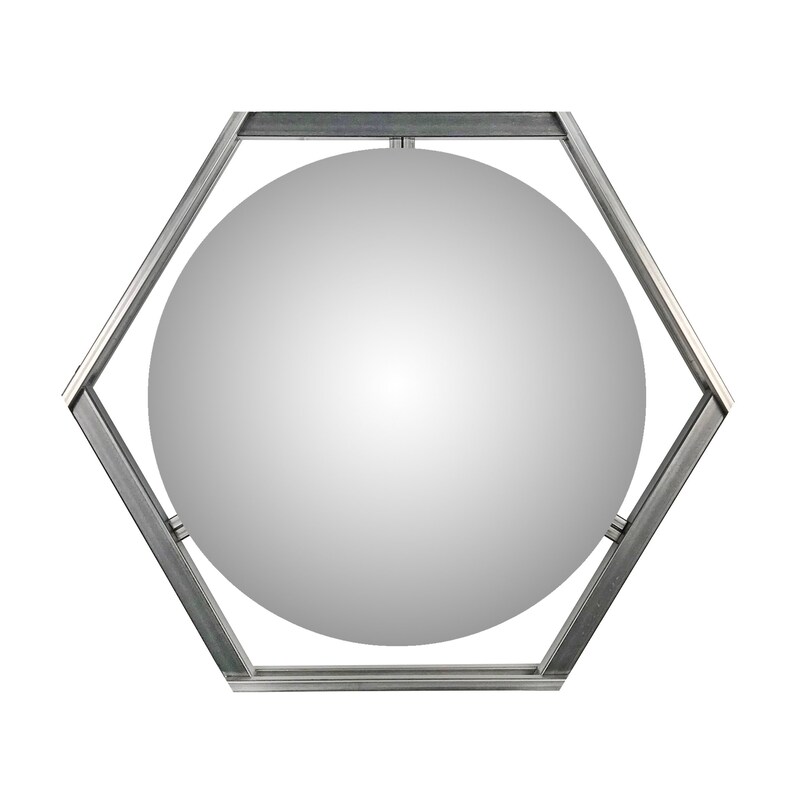 Modern Hexagon Mirror Floating Bathroom Mirrorurban Etsy