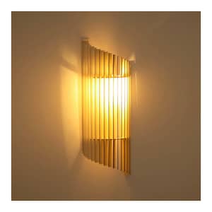 Lámpara de Pared Escandinava de Madera de Cartón con Diseño Minimalista Ecológico Capullo Reciclado KIDO "Iris"