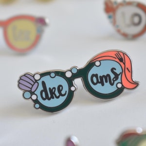 Ariel Glasses Enamel Pin