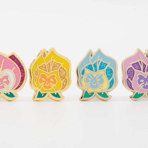 Wonderland Talking Flower Enamel Pins