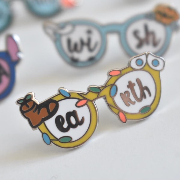 Wall-E Glasses Enamel Pin