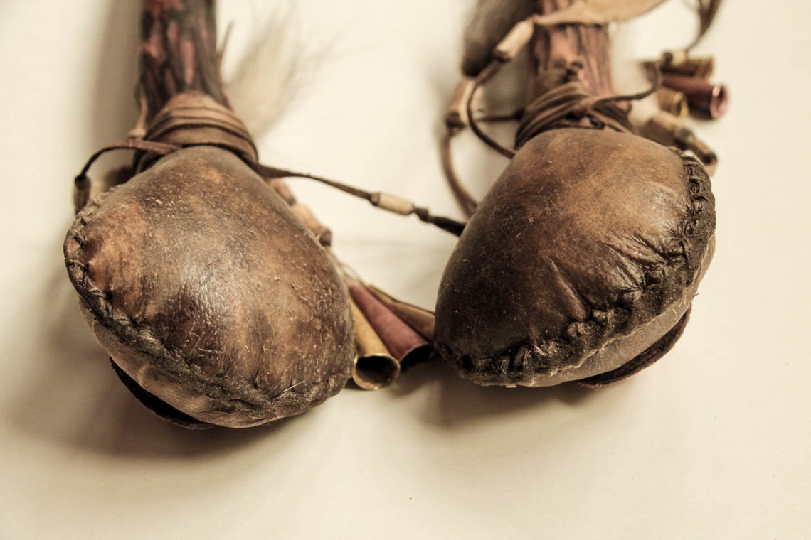 Shaman’s rattle with mask | Etsy