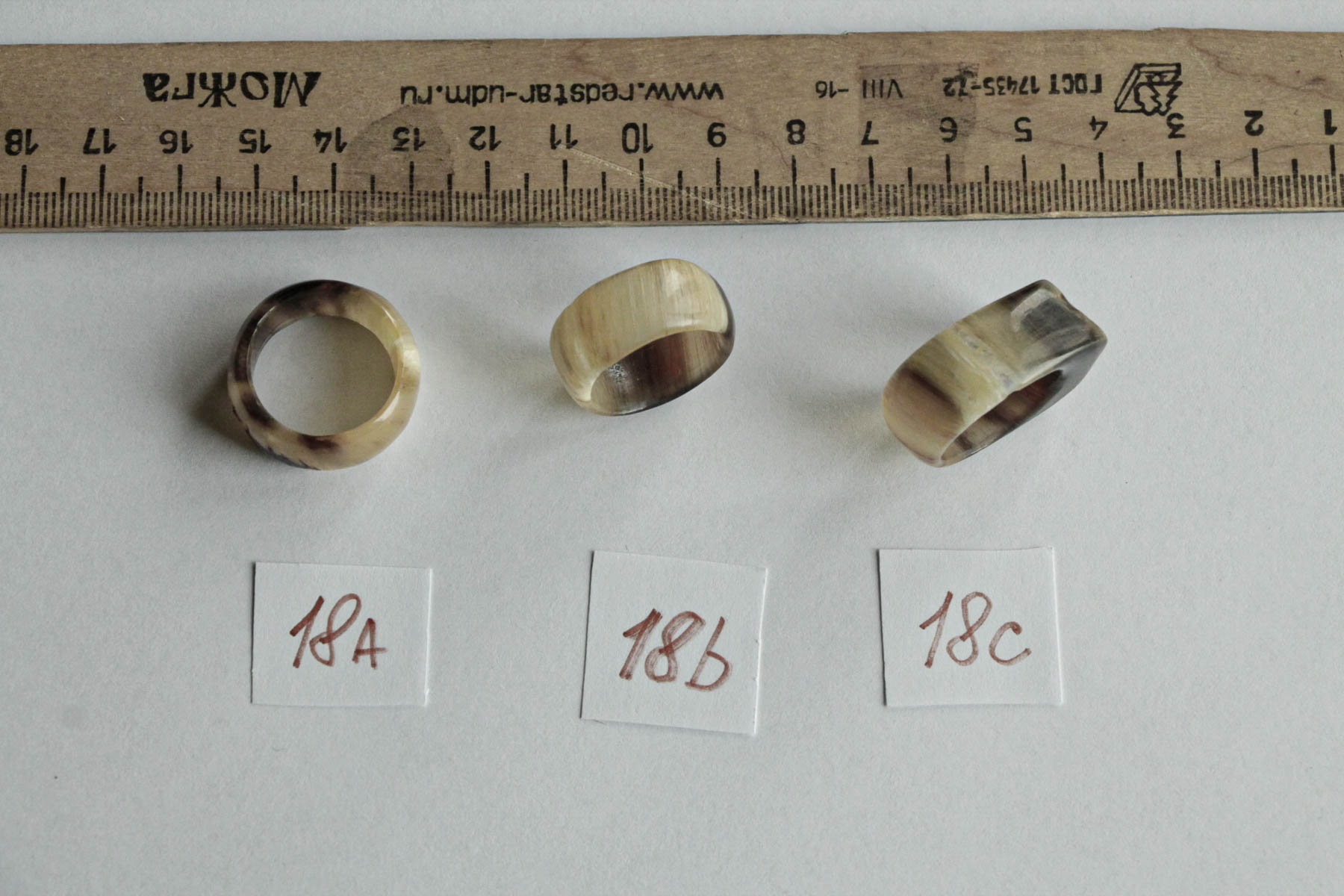 Real horn ring 2.Handmade . Size 8 Etsy