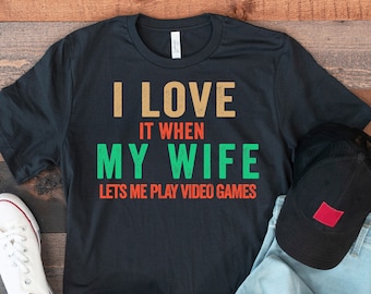 Camiseta de videojuego para el esposo, camisa de videojuegos, camisa de jugador divertido, regalo de esposo de jugador, regalos de videojuegos, regalo de cumpleaños de jugador, regalos de jugador para él