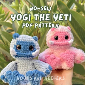 Yogi the Yeti PDF PATTERN | Amigurumi yeti, yeti plushie, crochet yeti, stuffed animal, amigurumi pattern, bigfoot plushie pattern