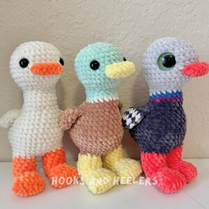 Virkat fågelmönster med amigurumi: Gås, Duva, Gräsand (PDF-mönster) bild 6