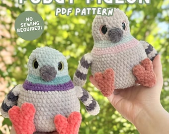 No-Sew Pudgy Pigeon PDF PATTERN