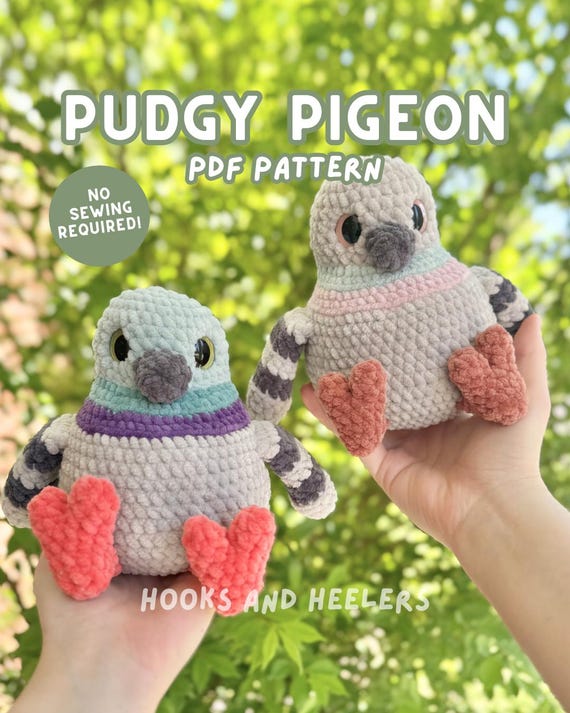 No-sew Pudgy Pigeon PDF PATTERN - Etsy