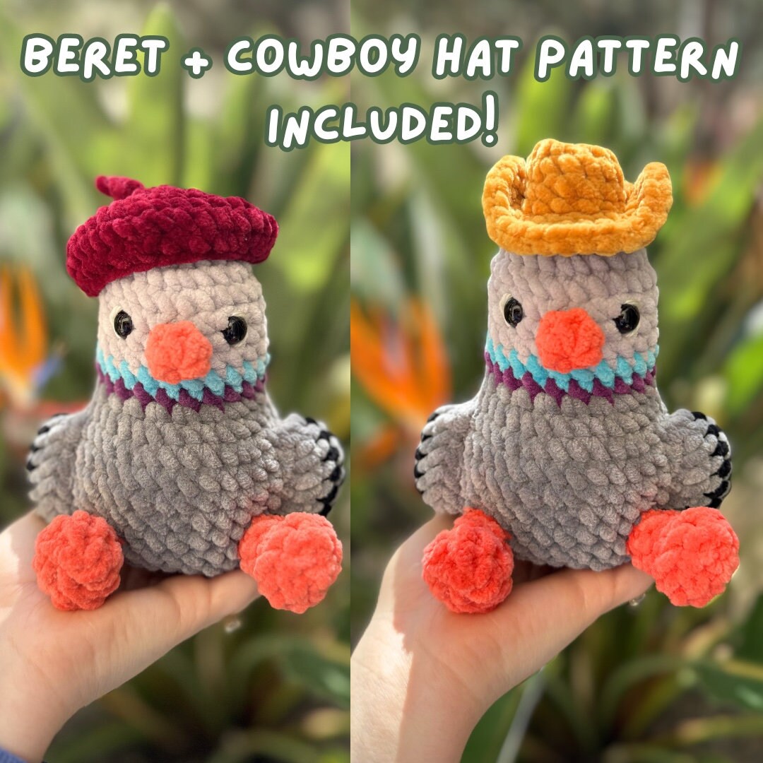 Paul the Pigeon PDF PATTERN | Amigurumi Bird, Crochet