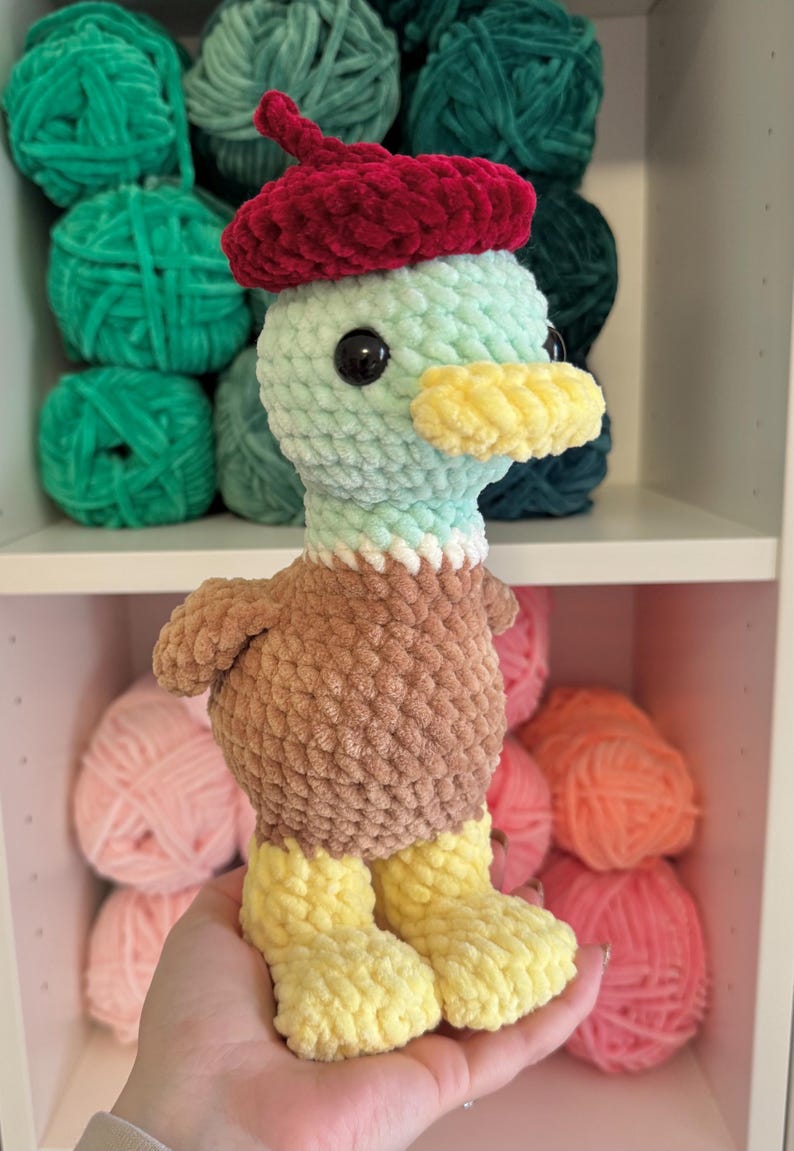 Virkat fågelmönster med amigurumi: Gås, Duva, Gräsand (PDF-mönster) bild 7