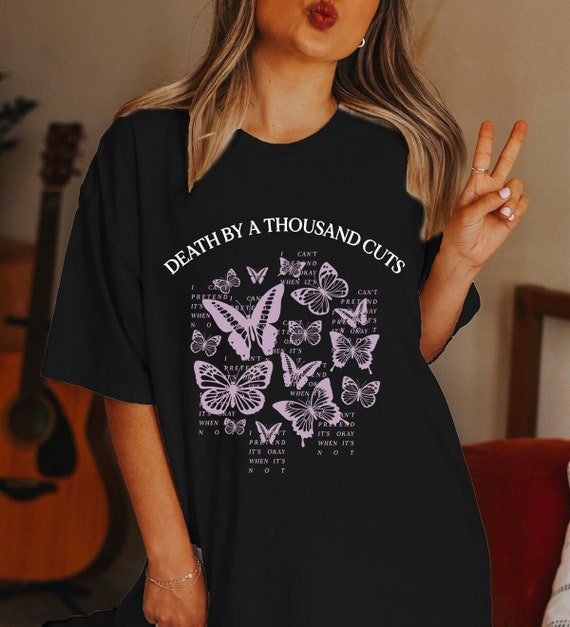 Oversized Taylor Swift Merch Death by A Thousand Cuts Lyrics Tee Unisex  Swiftie Shirt Dripped in Rose  Lover Taylor Swift Gift -  Finland