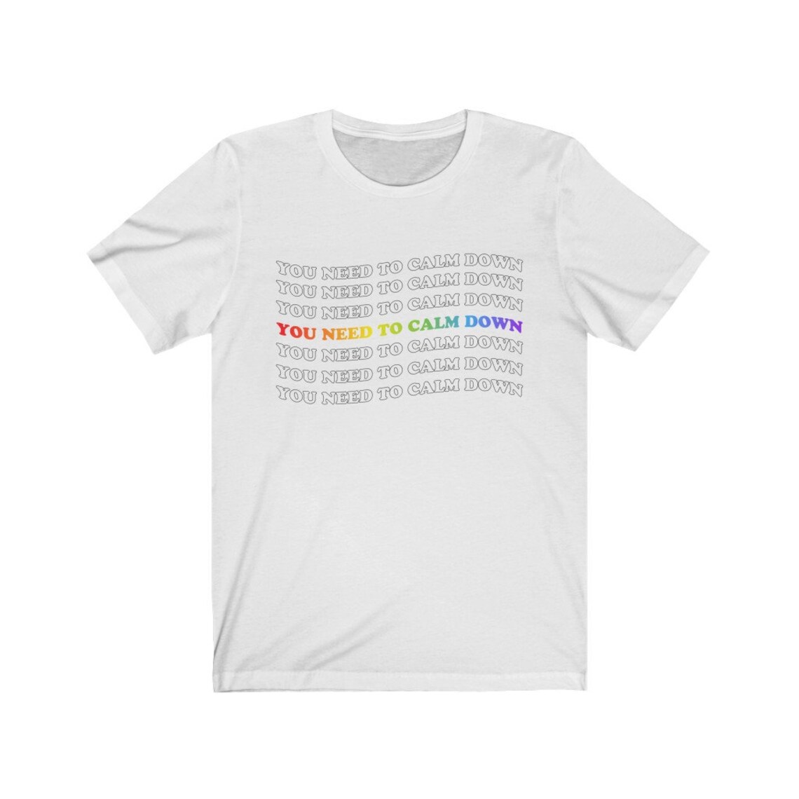 You Need To Calm Down Taylor Swift Lyrics Unisex Tshirt Etsy