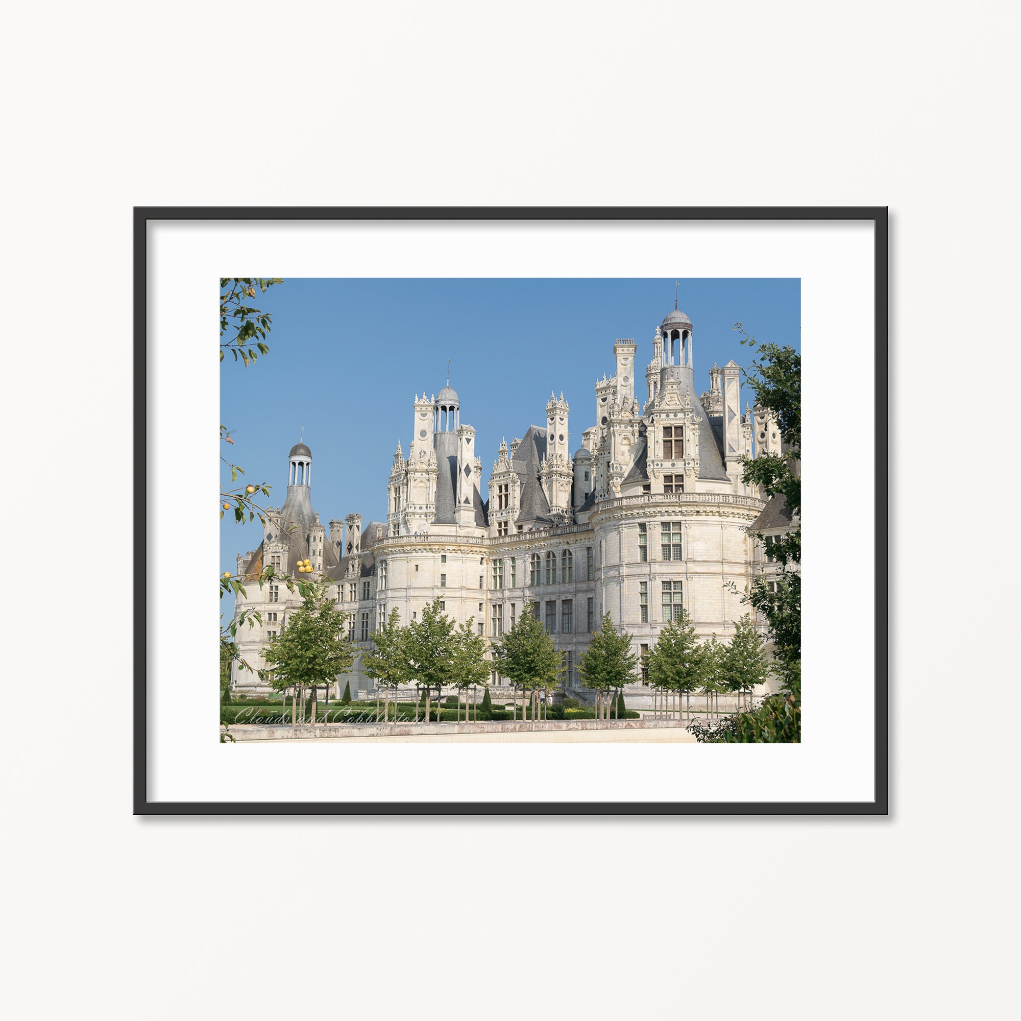 Château de Chambord Print Vallée de la Loire France Etsy
