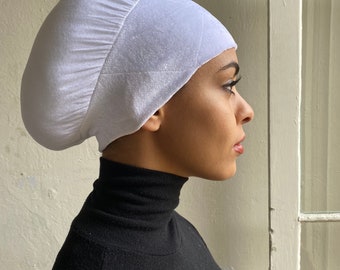 Versatile No-Slip Hijab Tichel Turban Snood Underscarf Chemo Cap Volumizer Hair Loss