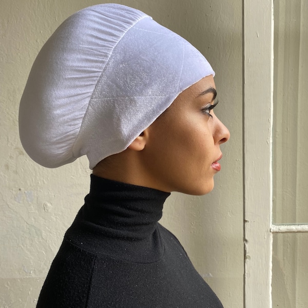 Versatile No-Slip Hijab Tichel Turban Snood Underscarf Chemo Cap Volumizer Hair Loss