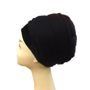 Versatile No Slip Hijab Tichel Chemo Turban Snood Underscarf Volumizer with Extra Volume Strip