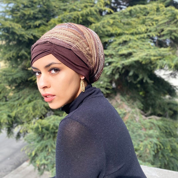 Lots of Colors-Side-Swept Bang Look Tube - Support for Scarf Scarves Under Cap Wig Hijab Tichel Snood Turban Chemo