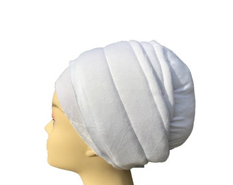 Versatile No Slip Hijab Tichel Chemo Turban Snood Underscarf Volumizer with Extra Volume Strip