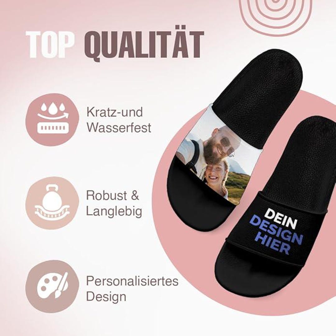 Deine Badelatsche nach deinem eigenen Design! Gestalte dir deine