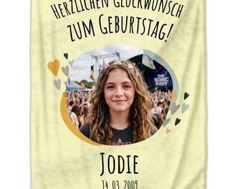 Kuscheldecke - Geburtstag - Selbst gestalten
