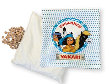 Yakari - Kirschkernkissen "beste Freunde" - Mit Namen personalisierbar