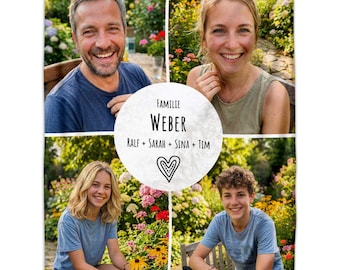 Kuscheldecke - Familie - Selbst gestalten