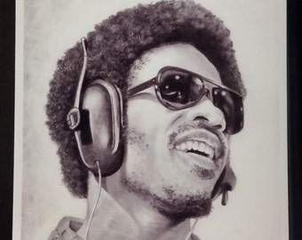 Impresión de Stevie Wonder