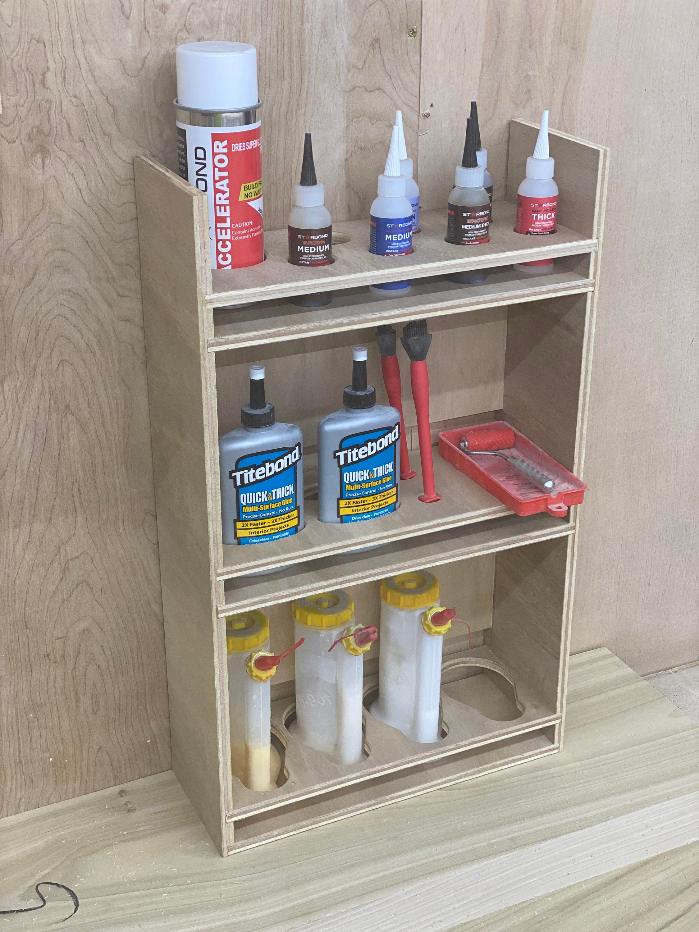 Wall Mounted Glue Storage Etsy