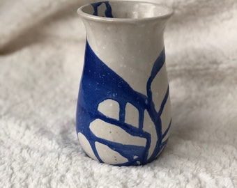 Royal Blue Stoneware Vase