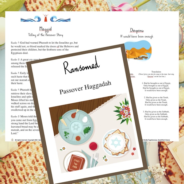 Messianic Haggadah, Haggadah, Passover Haggadah, Passover Seder, Messianic, Pesach, Messianic Pesach, Biblical Feasts, Whole bible