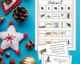 Advent Bingo, Advent Games, Advent fun, Christmas Bingo, Christian games, homeschool family, family games, Christmas printables