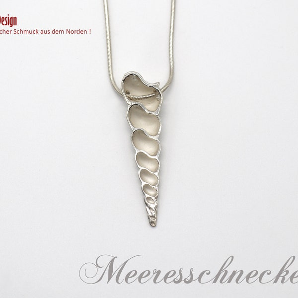 AlexS-Design Schmuck "Meeresschnecke" Anhänger aus 925er Silber