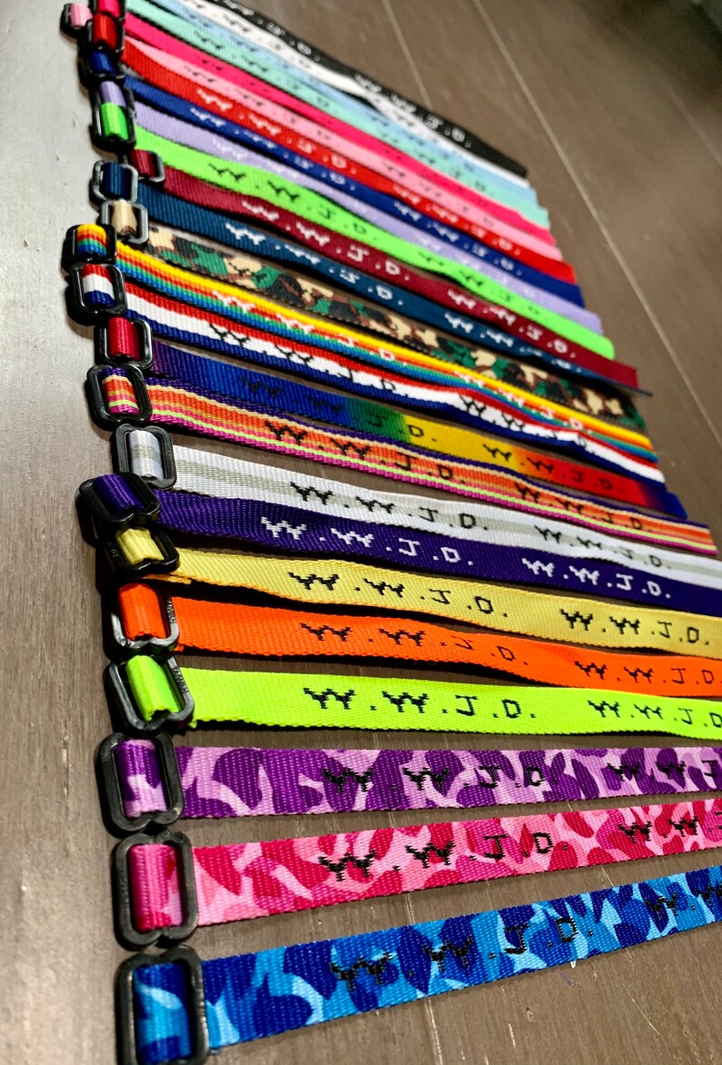 100 WWJD, Was Würde Jesus Tun Gewebte Armbänder Armbänder Neue
